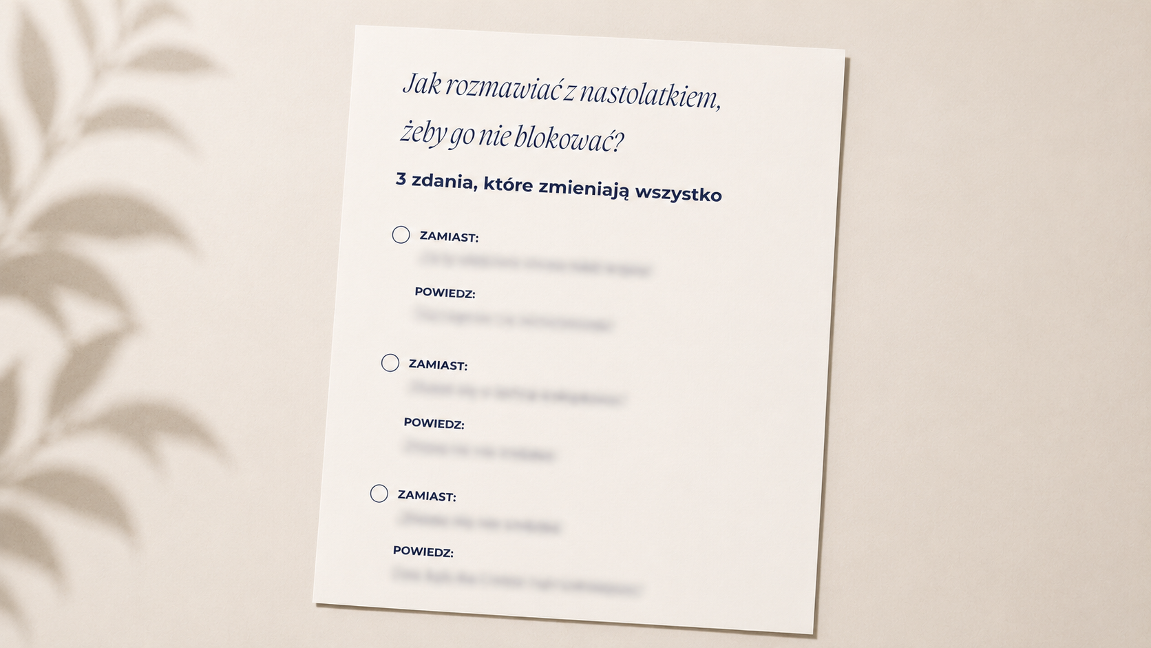 Lista 10 Pytań Otwierających